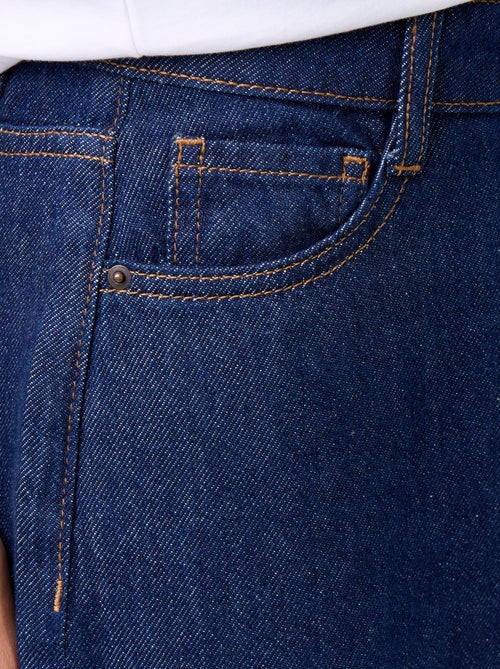 Wide leg-jeans met fantasievolle strikken aan de zoom - Kiabi