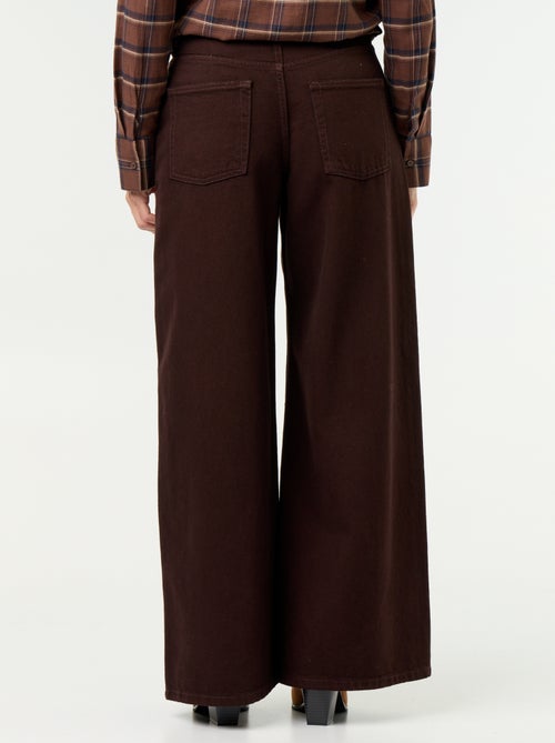 Wide leg jeans / wijde pasvorm met motief - Kiabi Wide leg jeans / wijde pasvorm met motief - Kiabi