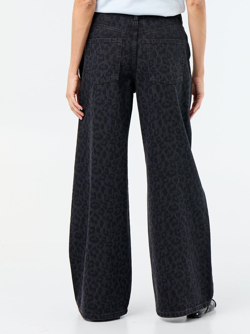 Wide leg-jeans Zwart - Kiabi