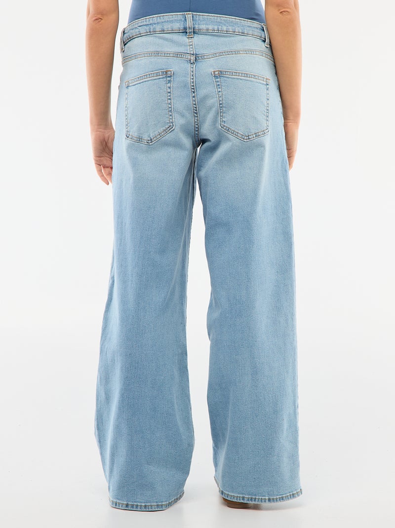 Wide leg zwangerschapsjeans Blauw - Kiabi