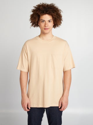 Wijd, effen T-shirt