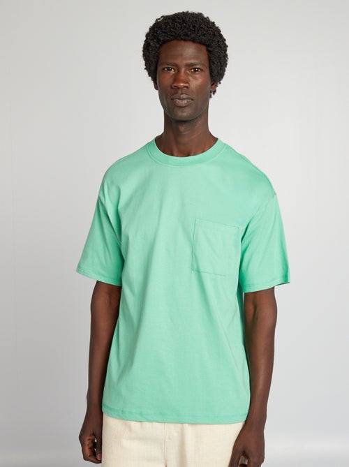 Wijd, effen T-shirt - Kiabi