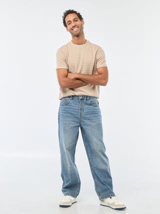 Wijd model / relaxed fit jeans met 5 zakken