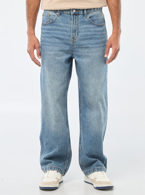 Wijd model / relaxed fit jeans met 5 zakken - Kiabi