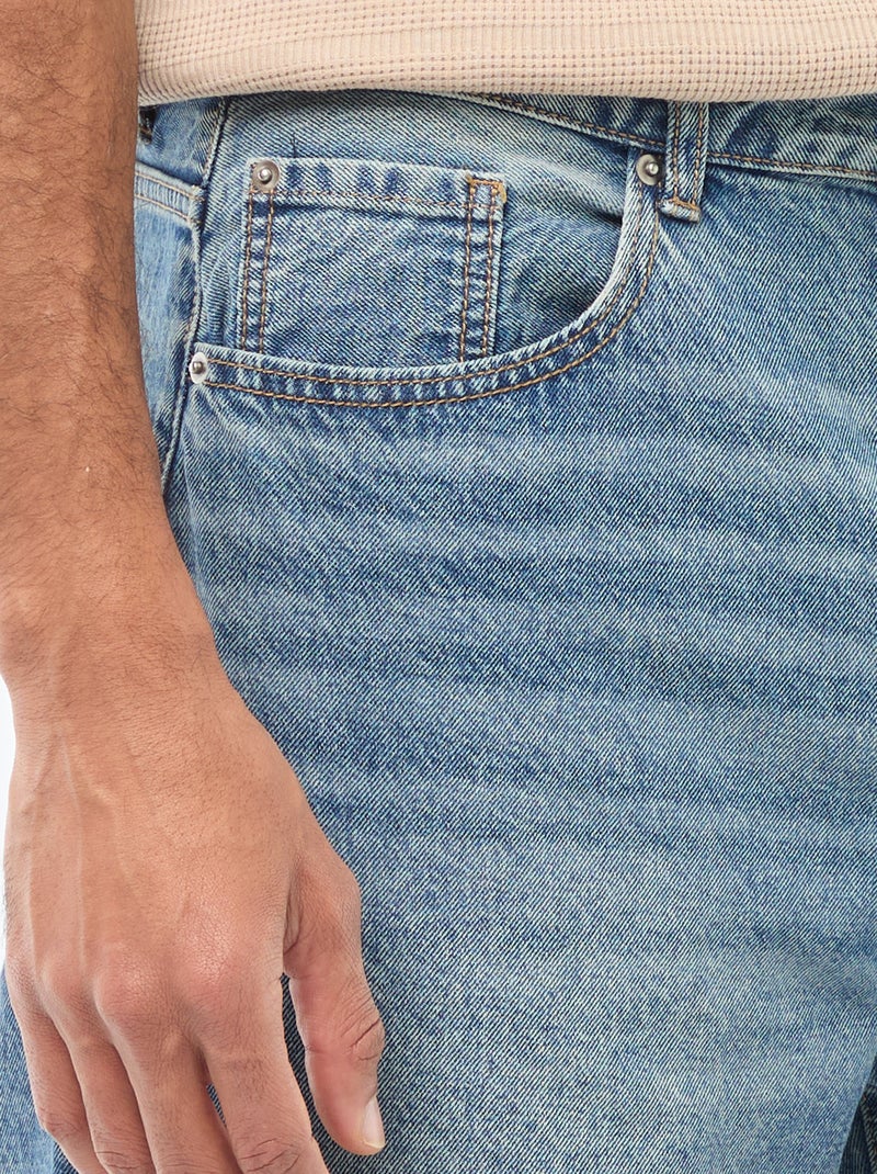 Wijd model / relaxed fit jeans met 5 zakken Blauw - Kiabi