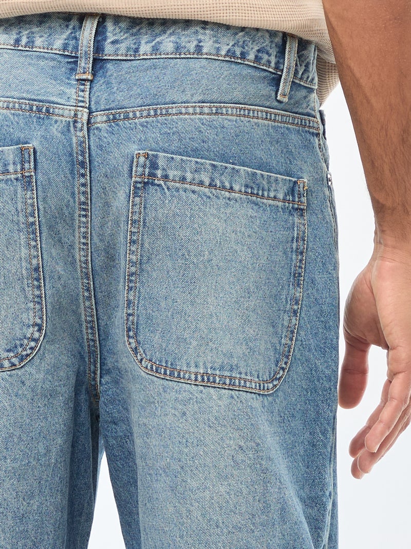 Wijd model / relaxed fit jeans met 5 zakken Blauw - Kiabi