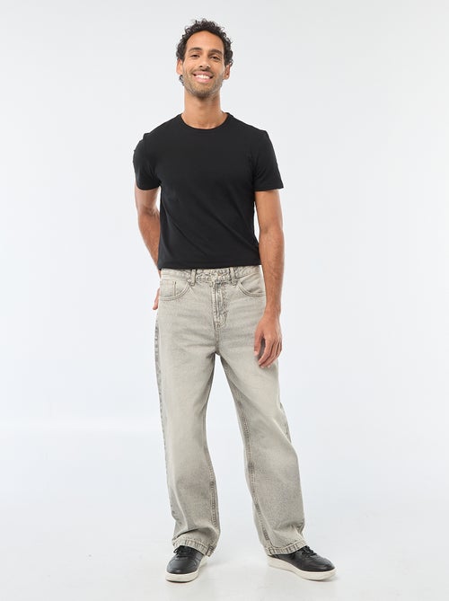 Wijd model / relaxed fit jeans met 5 zakken - Kiabi