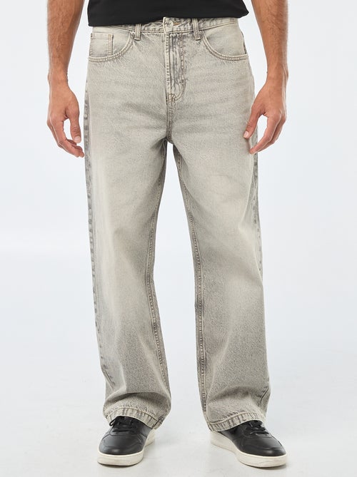 Wijd model / relaxed fit jeans met 5 zakken - Kiabi