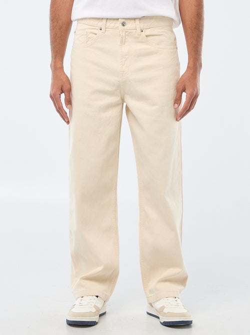 Wijd model / relaxed fit jeans met 5 zakken - Kiabi