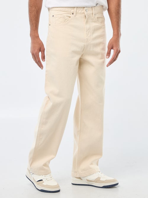 Wijd model / relaxed fit jeans met 5 zakken - Kiabi
