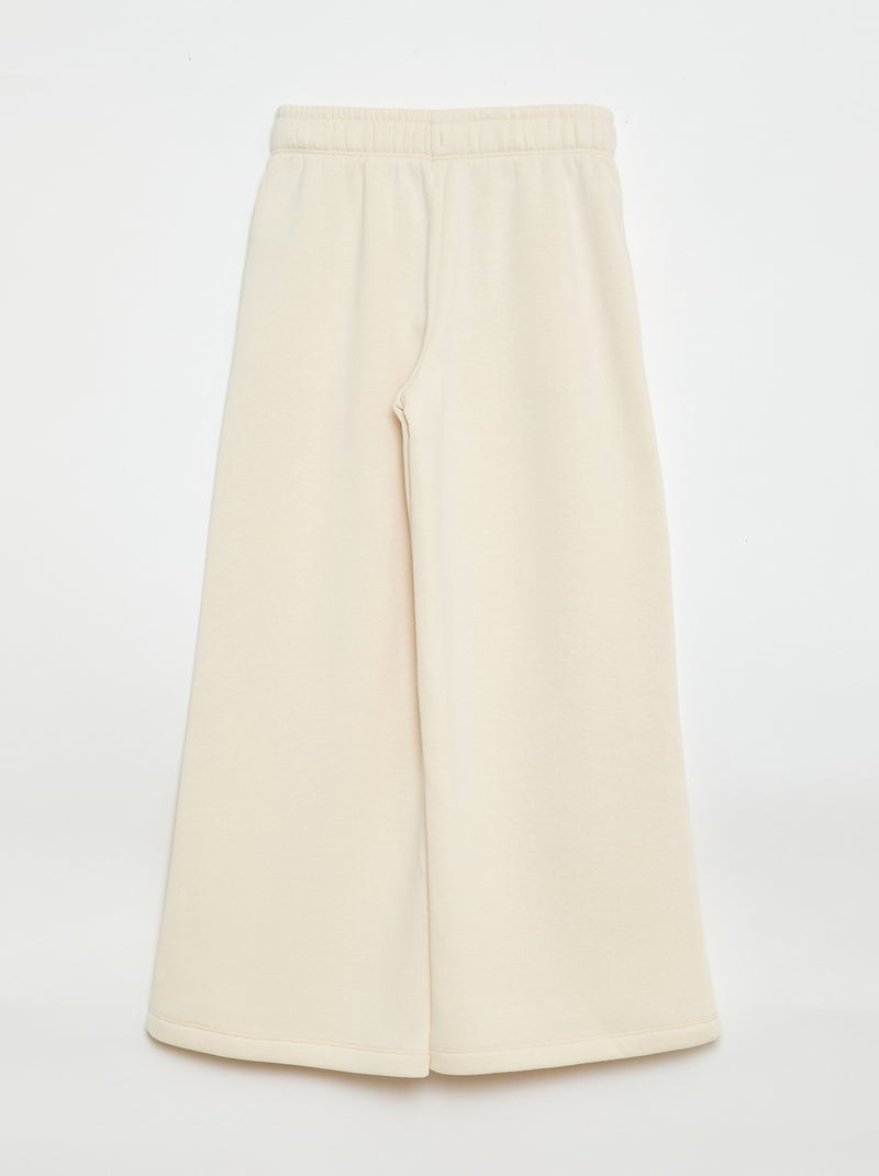 Wijd sporttrainingbroek Wit - Kiabi