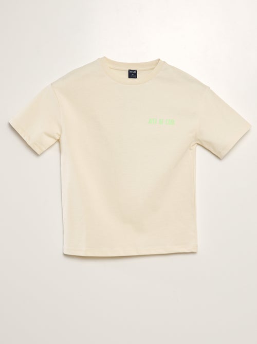 Wijd T-shirt met print - Kiabi
