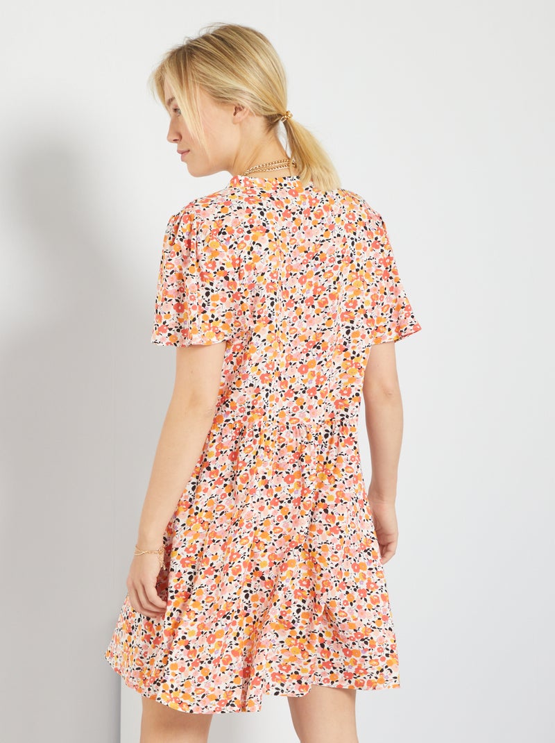 BOSS Jurk Met 3/4-mouwen, Model 'dasty' in het Roze | NL