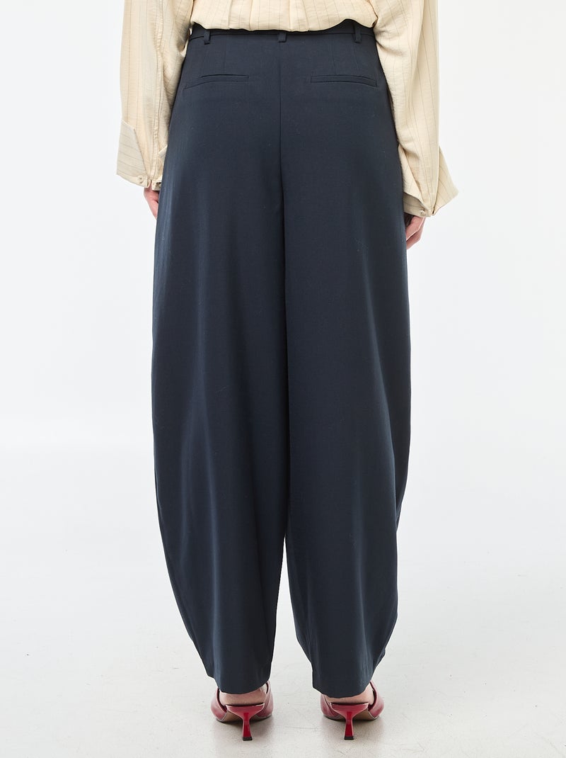 Wijde, asymmetrische broek Blauw - Kiabi