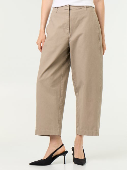 Wijde barrel-fit broek - Kiabi