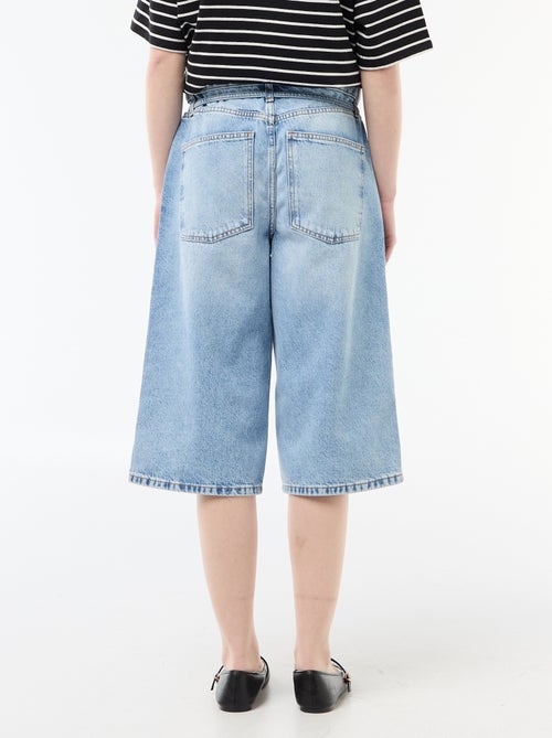 Wijde bermuda van denim - Kiabi