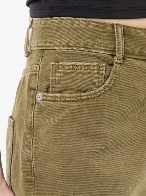 Wijde bermuda van twill - Kiabi