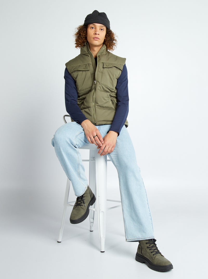Wijde bodywarmer KAKI - Kiabi
