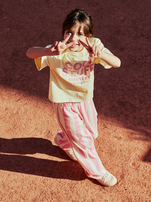 Wijde broek - Grafik Edition - Kiabi