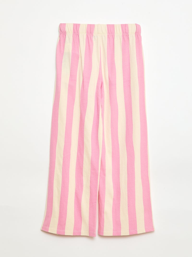 Wijde broek - Grafik Edition Rose - Kiabi