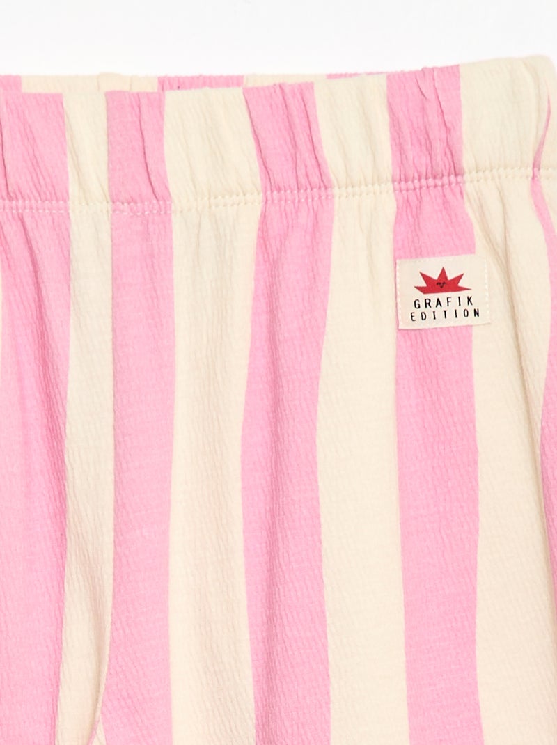 Wijde broek - Grafik Edition Rose - Kiabi