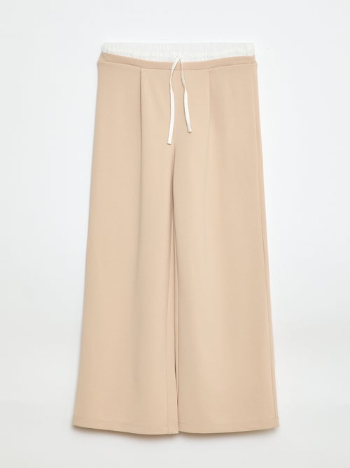 Wijde broek met 2-in-1 effect in boxershortstijl - Kiabi