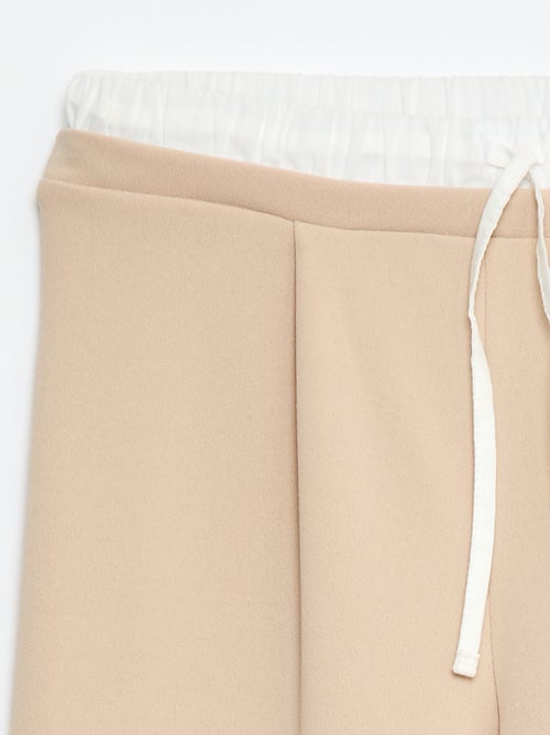Wijde broek met 2-in-1 effect in boxershortstijl - Kiabi