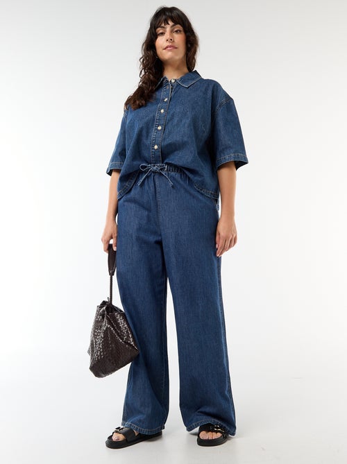 Wijde broek met 2 zakken - Kiabi