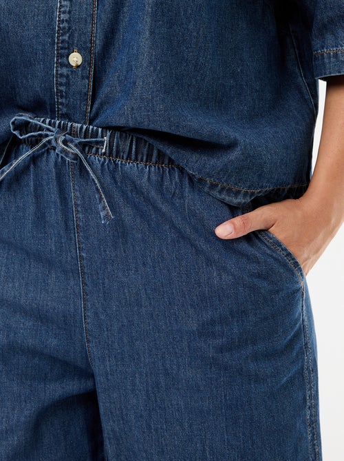 Wijde broek met 2 zakken - Kiabi