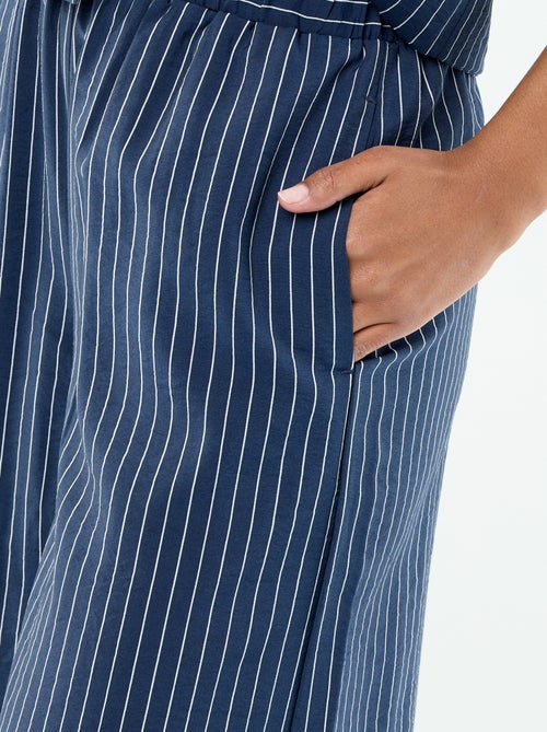 Wijde broek met 2 zakken - Kiabi