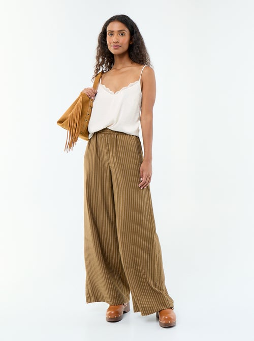 Wijde broek met 2 zakken - Kiabi