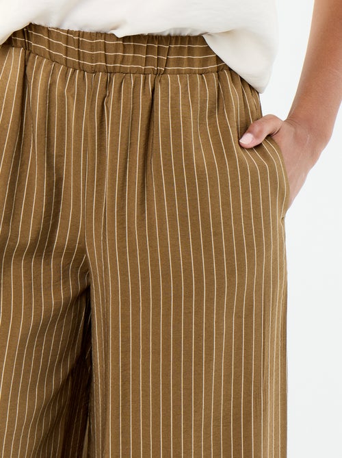 Wijde broek met 2 zakken - Kiabi