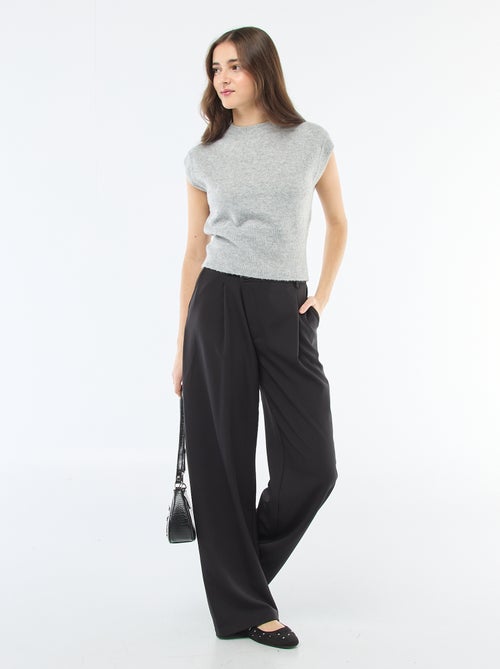 Wijde broek met asymmetrische opening - Kiabi