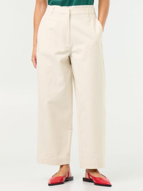 Wijde broek met barrel fit - Kiabi Wijde broek met barrel fit - Kiabi