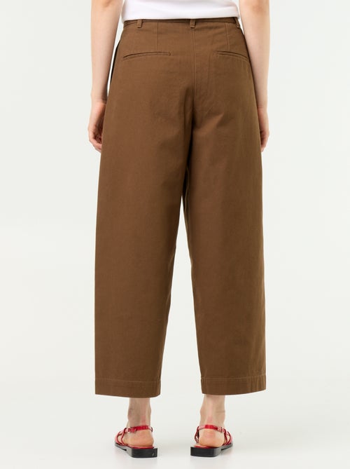 Wijde broek met barrel fit - Kiabi Wijde broek met barrel fit - Kiabi