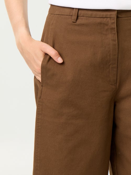 Wijde broek met barrel fit - Kiabi Wijde broek met barrel fit - Kiabi