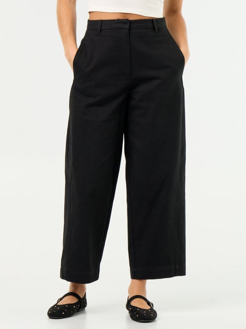 Wijde broek met barrel fit - Kiabi