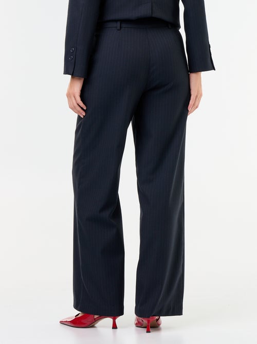 Wijde broek met goudkleurige knopen - Kiabi