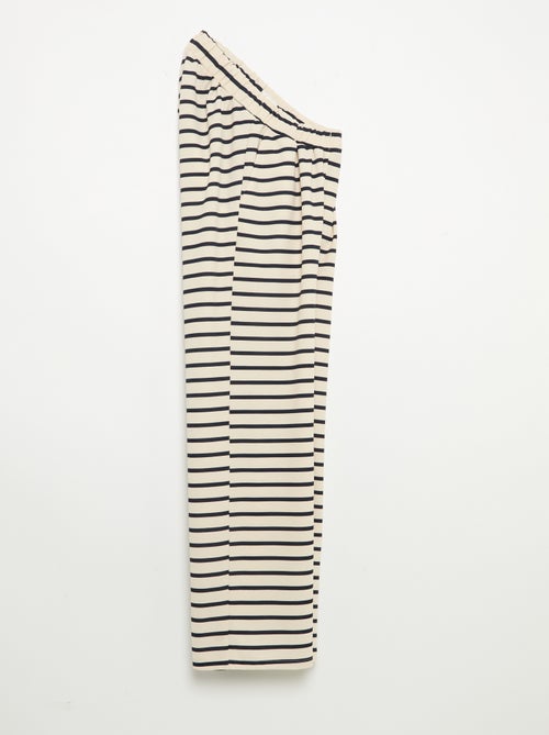 Wijde broek met hoge taille - collectie gemakkelijk aan te trekken - Kiabi Wijde broek met hoge taille - collectie gemakkelijk aan te trekken - Kiabi