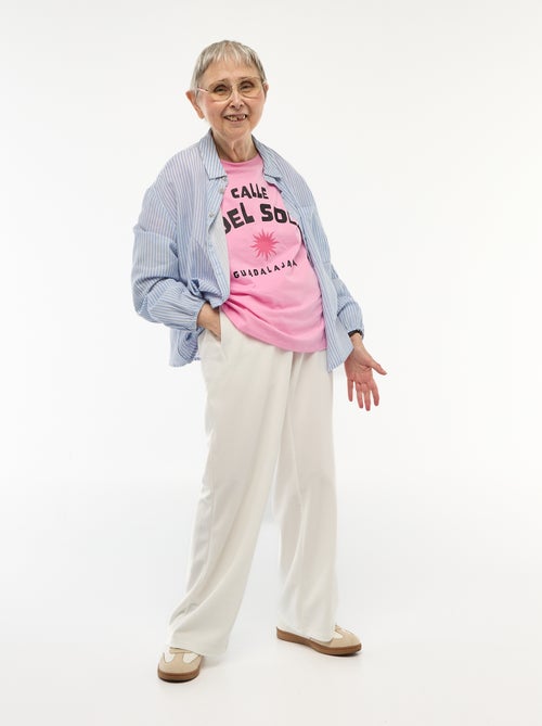 Wijde broek met hoge taille - So Easy - Kiabi