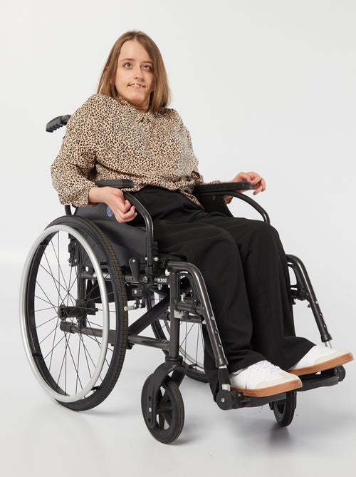 Wijde broek met hoge taille - So Easy - Kiabi