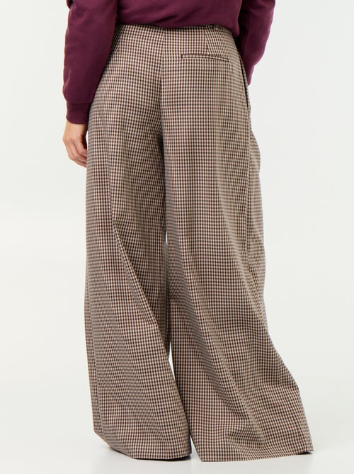 Wijde broek met hoge taille - Kiabi Wijde broek met hoge taille - Kiabi