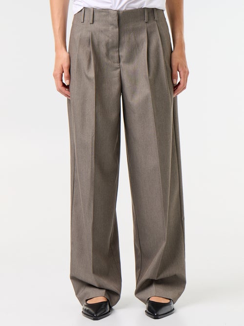Wijde broek met hoge taille - Kiabi Wijde broek met hoge taille - Kiabi