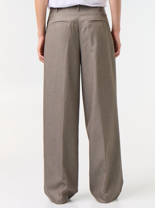 Wijde broek met hoge taille - Kiabi Wijde broek met hoge taille - Kiabi