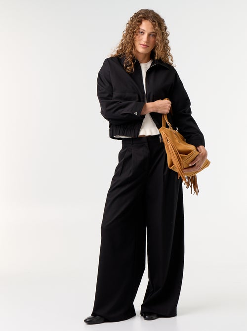 Wijde broek met hoge taille - Kiabi Wijde broek met hoge taille - Kiabi