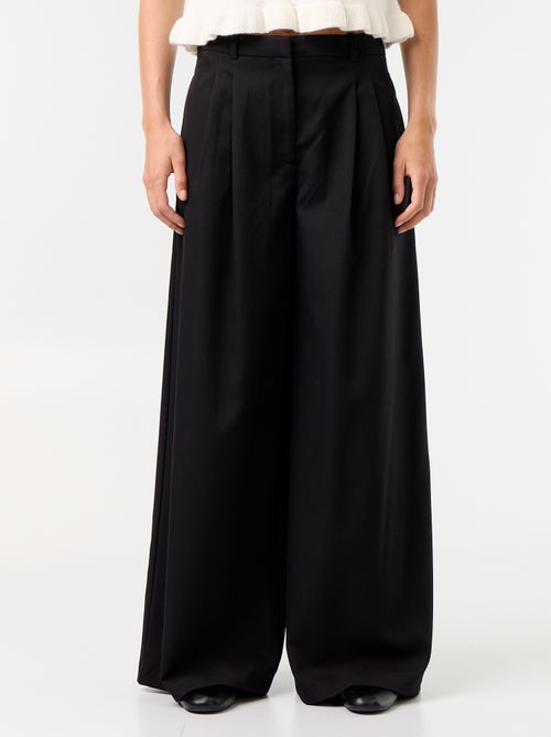 Wijde broek met hoge taille - Kiabi Wijde broek met hoge taille - Kiabi