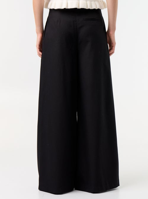 Wijde broek met hoge taille - Kiabi Wijde broek met hoge taille - Kiabi
