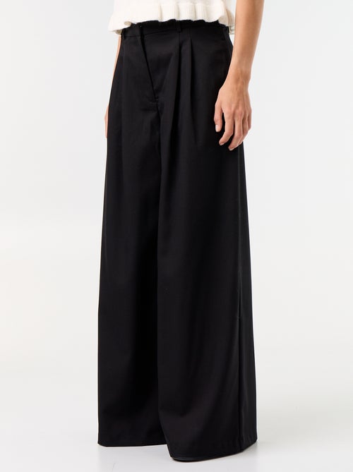 Wijde broek met hoge taille - Kiabi Wijde broek met hoge taille - Kiabi