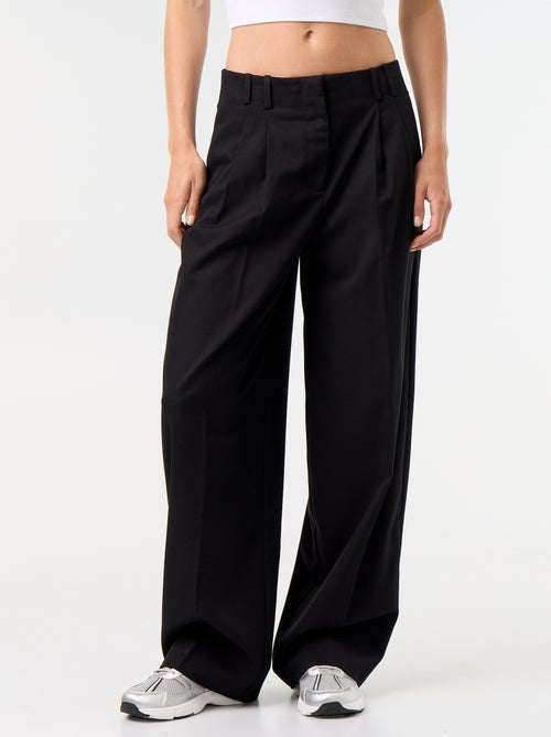 Wijde broek met hoge taille - Kiabi Wijde broek met hoge taille - Kiabi