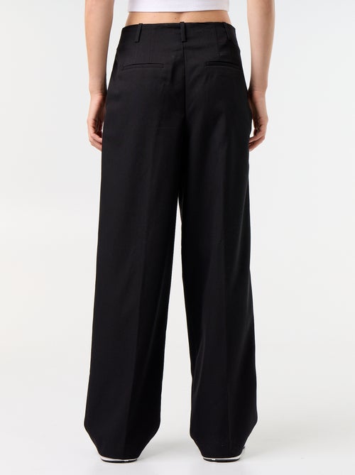 Wijde broek met hoge taille - Kiabi Wijde broek met hoge taille - Kiabi